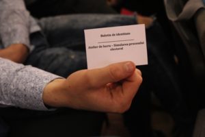 Activitate de simulare a procesului de vot în cadrul proiectului ,,Aleg și eu, e dreptul meu!”