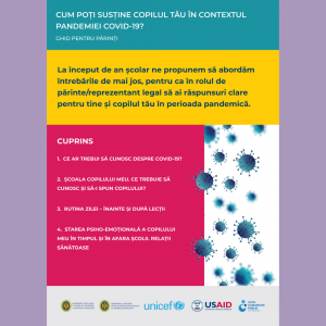 Ghidul pentru părinți: Cum poți susține copilul tău în contextul pandemiei COVID-19?