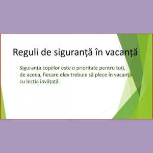Reguli de siguranță în vacanță!